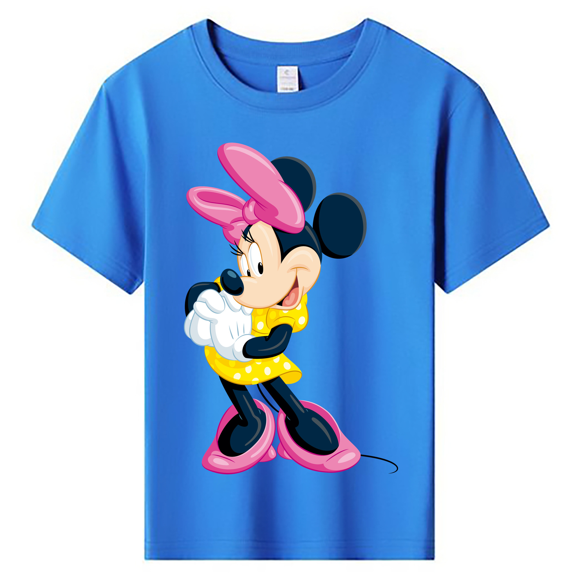 ミッキーマウス Mickey Mouse 綿100％キッズTシャツ（フロントプリント）